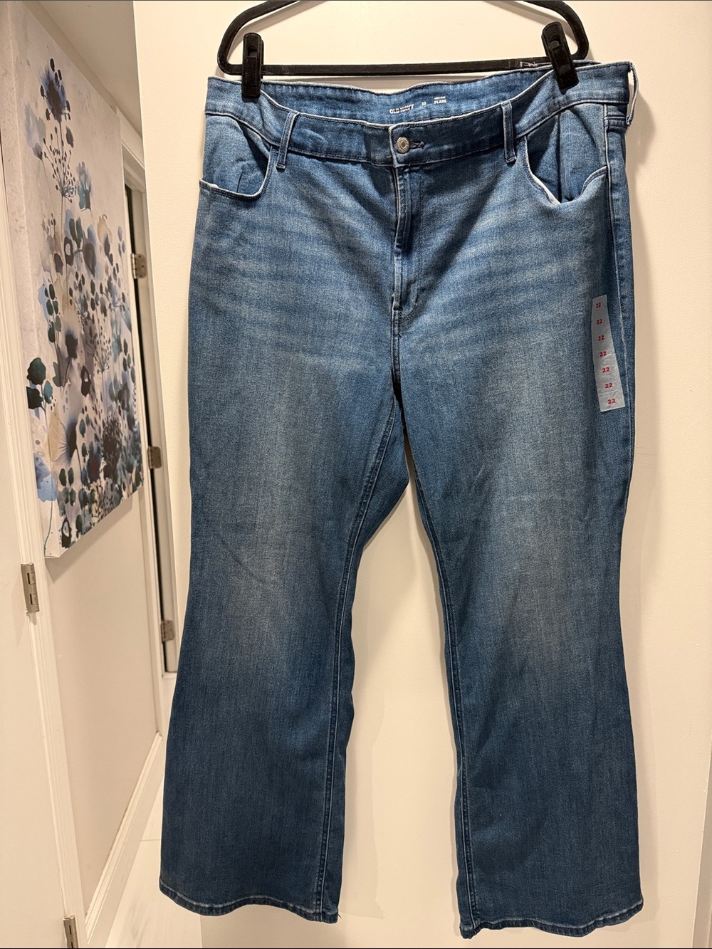 Old Navy High-Rise Flare Jeans Blue Size 22